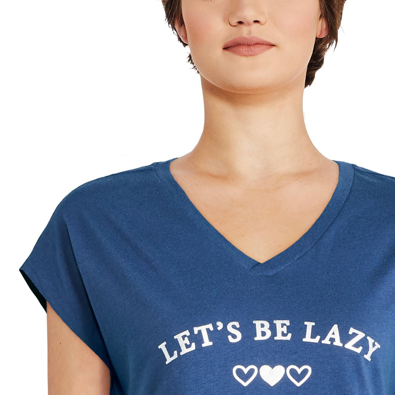 Chemise de nuit à encolure en V George pour femmes