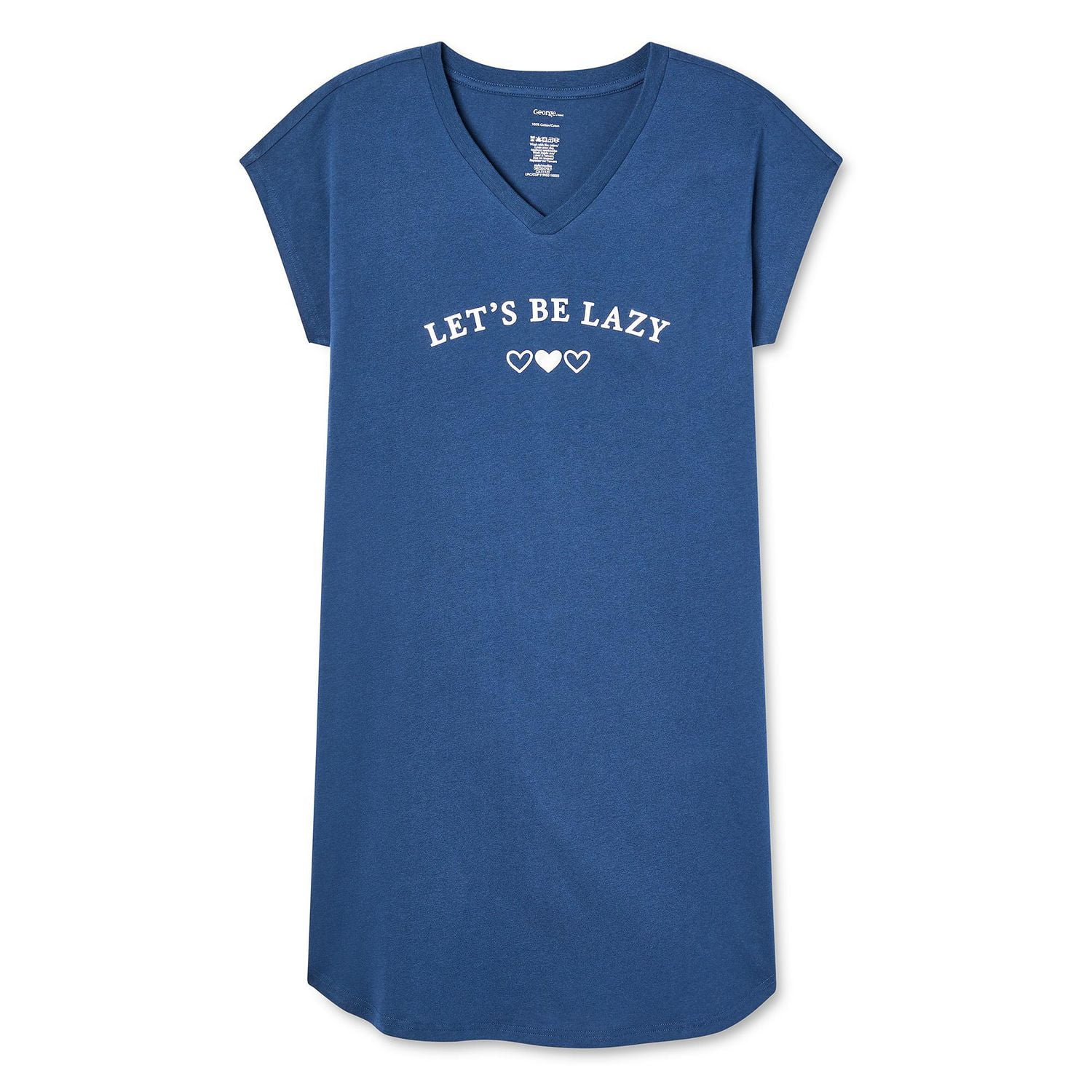 Chemise de nuit à encolure en V George pour femmes