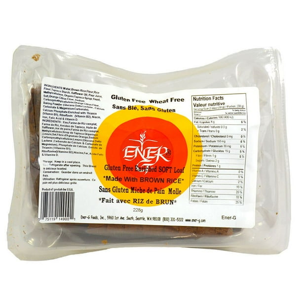 Pain de riz brun moëlleux d'Ener-G Foods 228 g