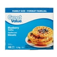 thumbnail image 1 of Great Value Blueberry Waffles, 1 of 2
