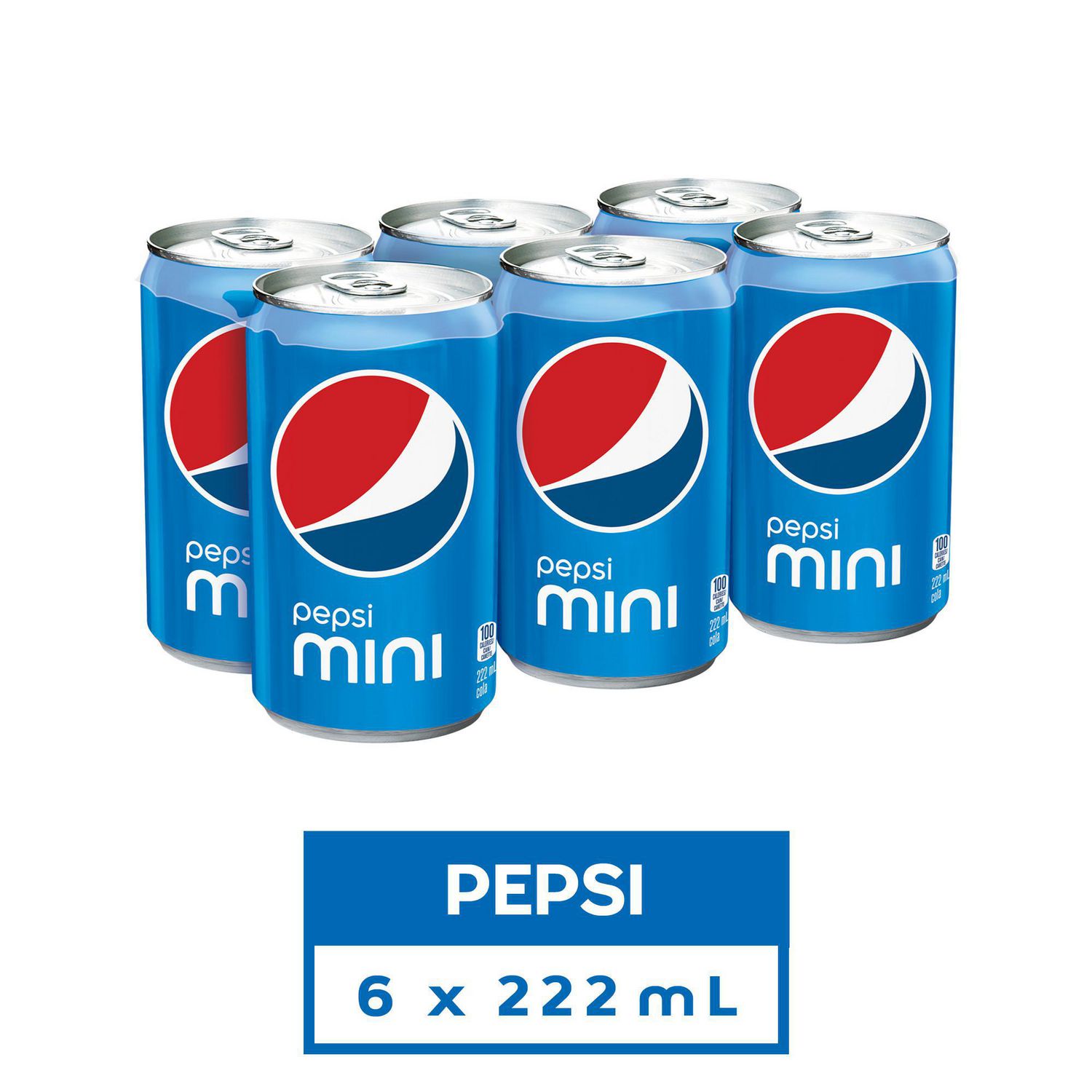 Pepsi, 222mL Cans, 6 Pack | Walmart Canada