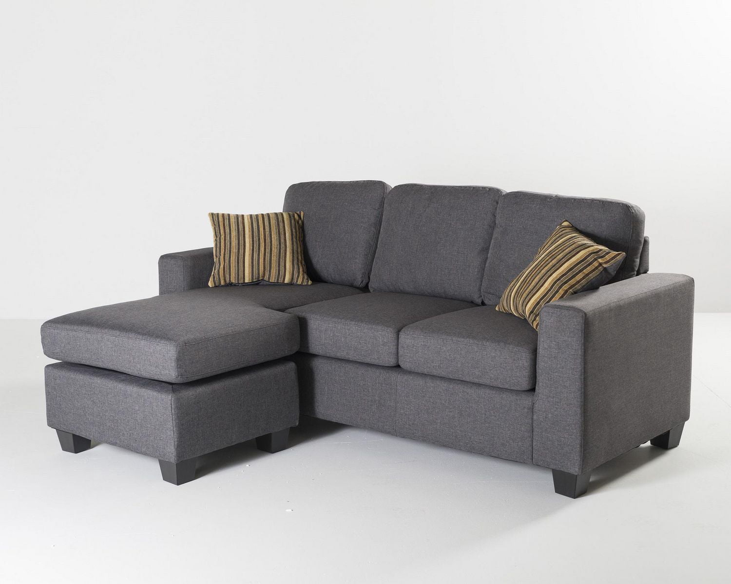 Topline Home Furnishings Grey Reversible Sofa Chaise Walmart Canada