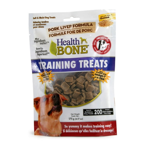 Gâteries tendre et moelleuse pour chiens à la formule foie de porc Health Bone d'Omega Paw