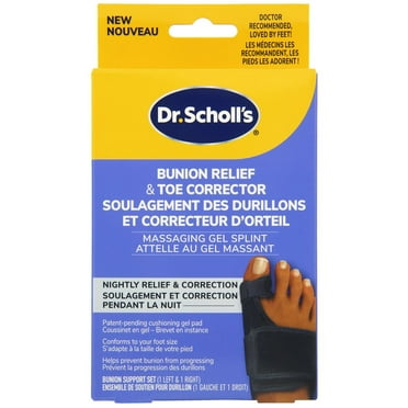 Dr. Scholl's Bunion Relief & Toe Corrector, One Size, 1 Support Set