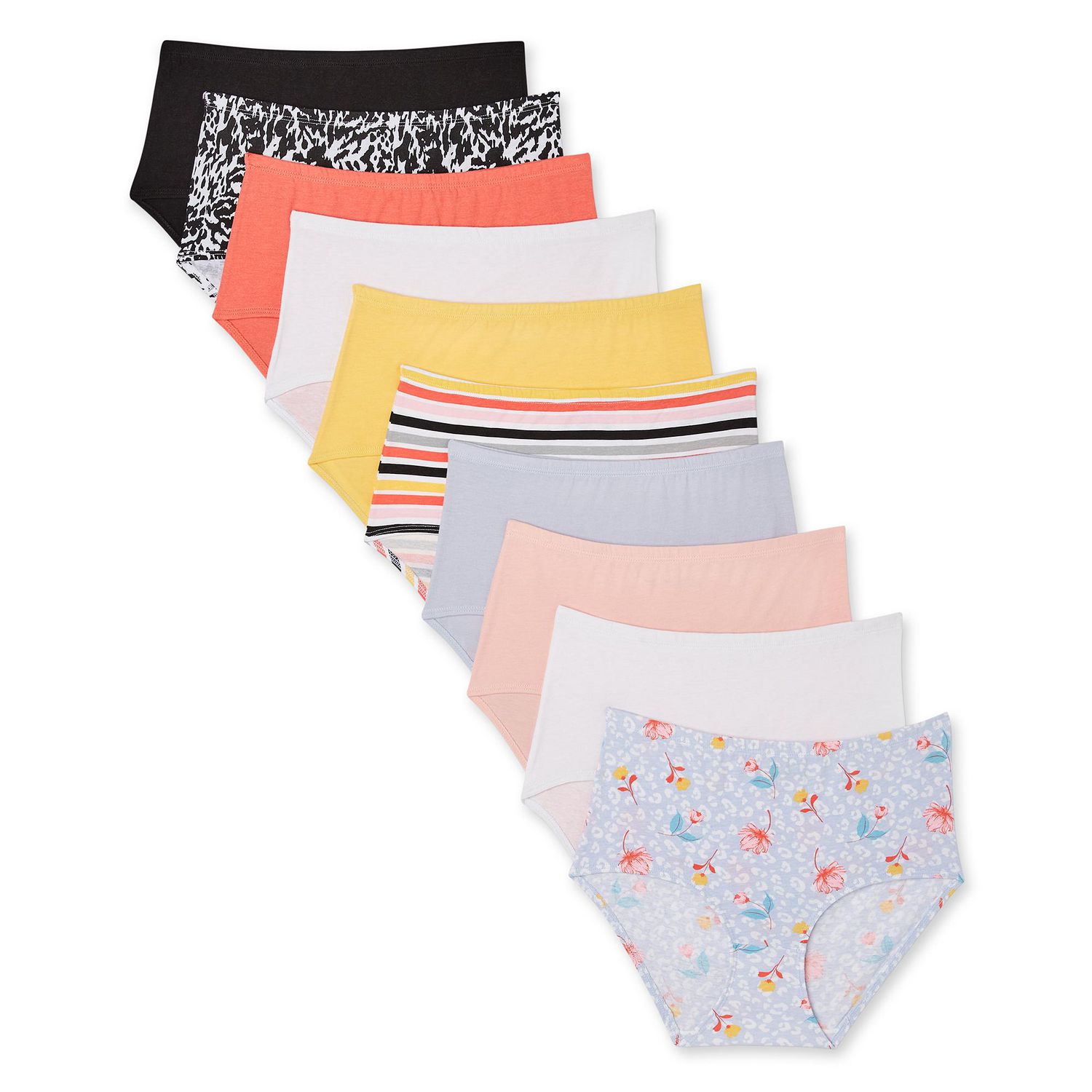 48 Wholesale Womens Cotton Panties Graphic Print Size L - at 