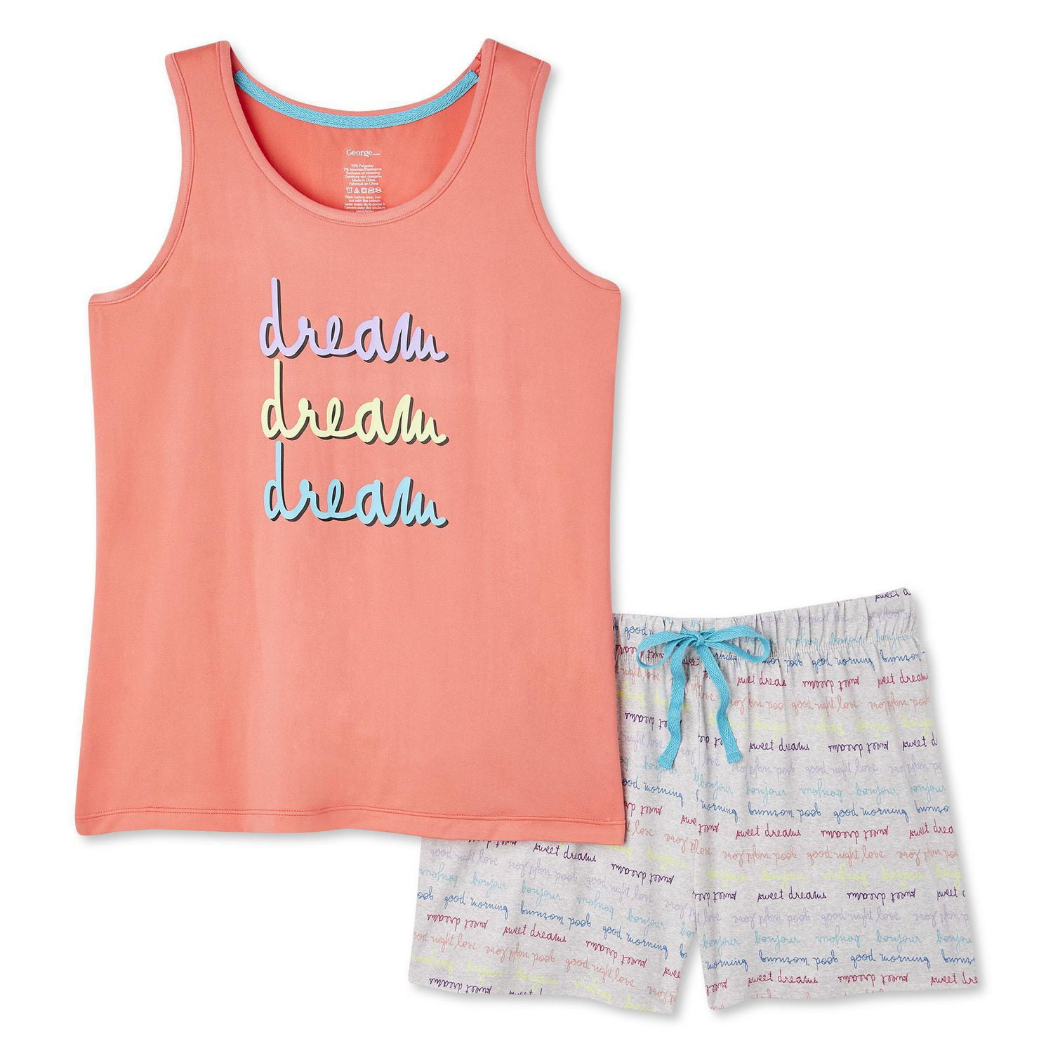 Pyjama 2 pièces épais et soyeux George pour femmes