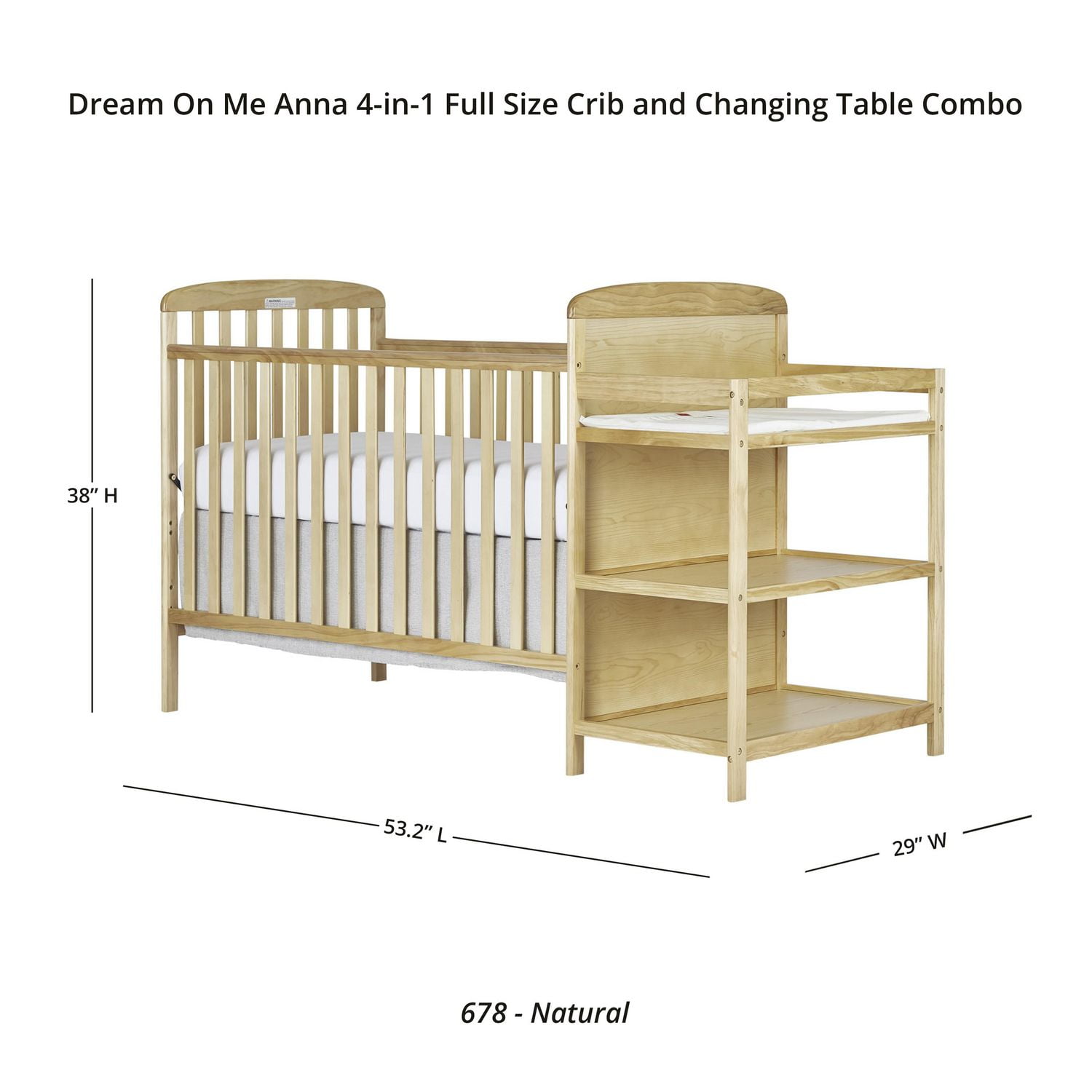 Cot and clearance changing table combo