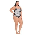thumbnail image 4 of Krista Plus Women's Square Neck Tropical Print One Piece Swimsuit, 4 of 5