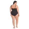 thumbnail image 5 of Krista Plus Women's Square Neck Tropical Print One Piece Swimsuit, 5 of 5