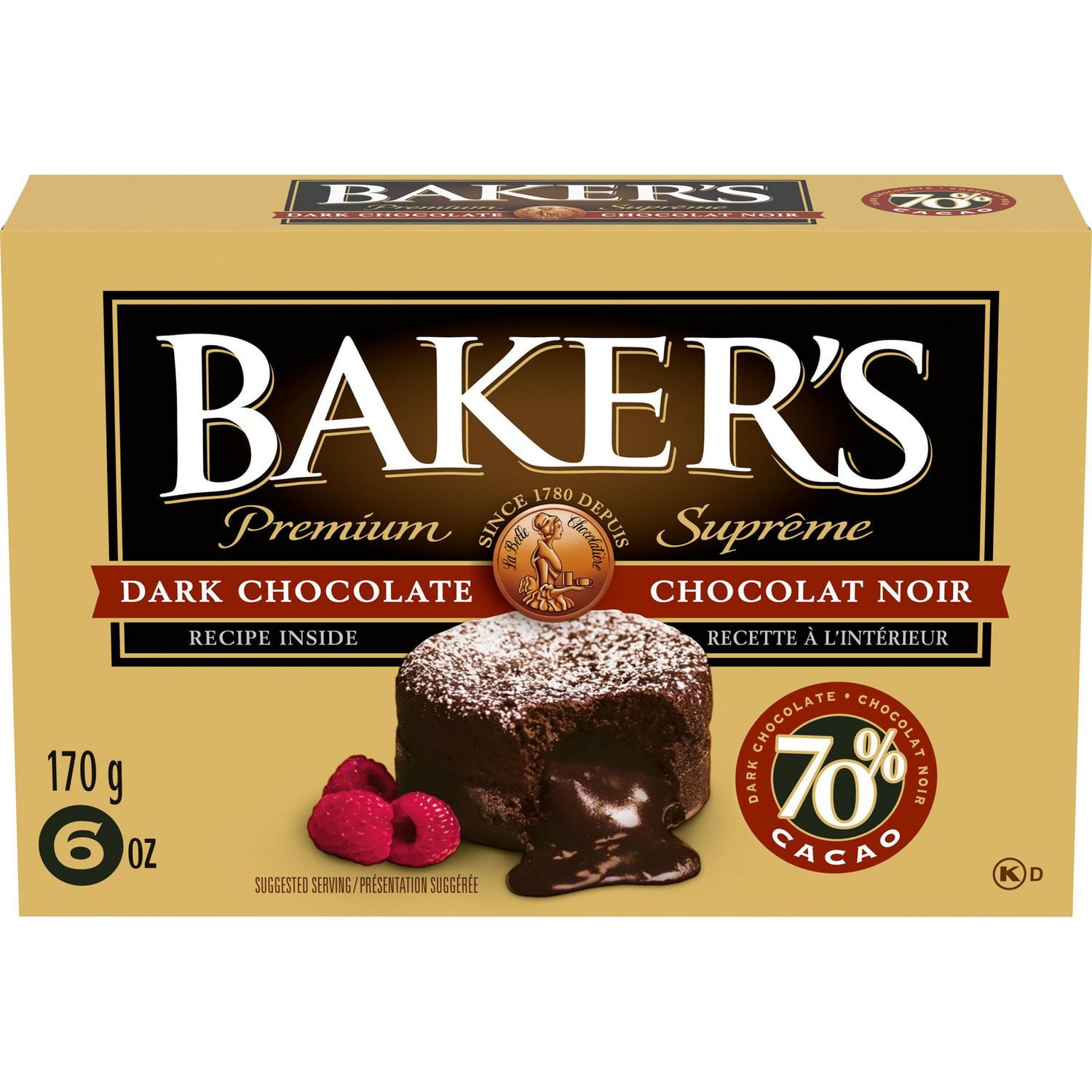 Baker's Premium 70 Dark Chocolate Baking Bar Walmart Canada