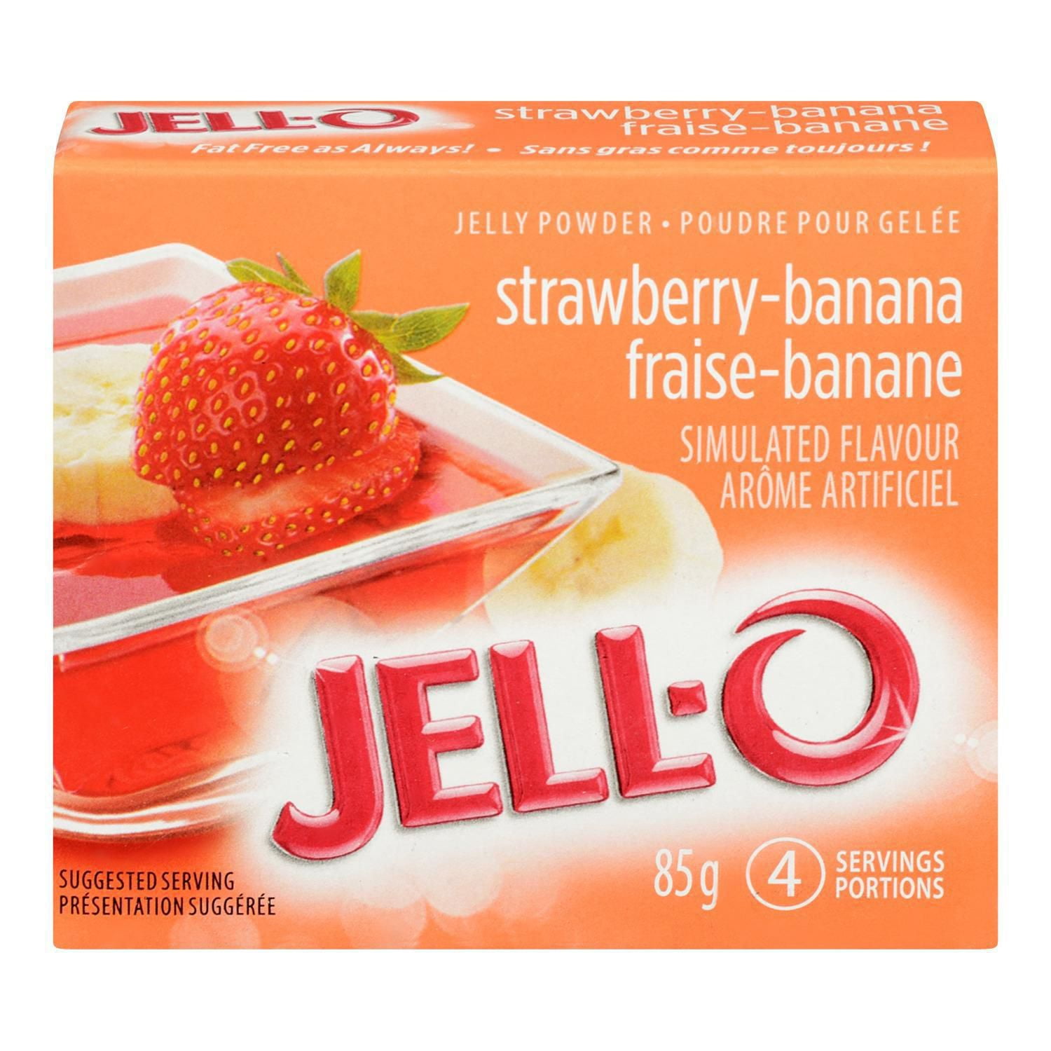JellO Strawberry Banana Jelly Powder, Gelatin Mix Walmart Canada