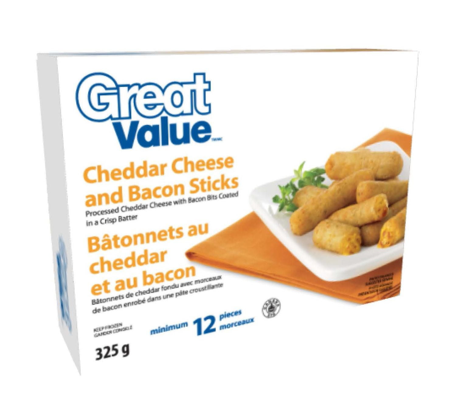Great Value Cheddar Cheese And Bacon Sticks Walmart Canada
