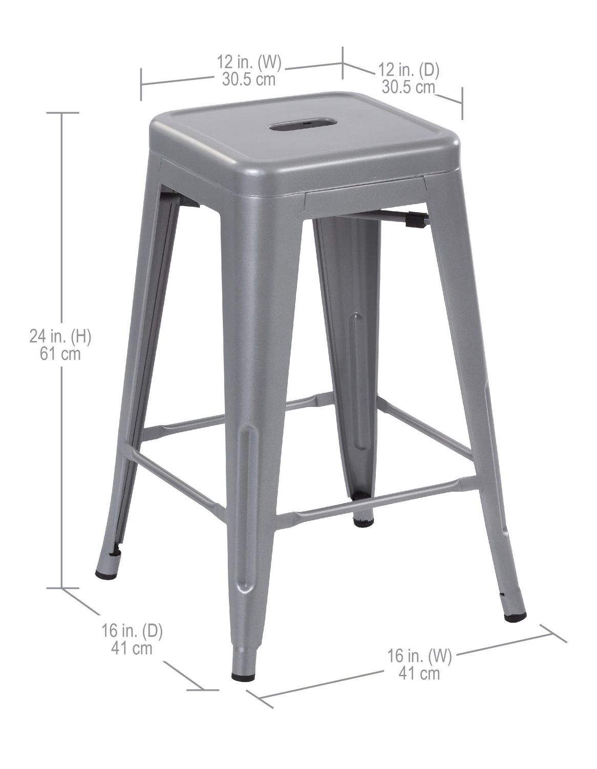 Steel deals stool small