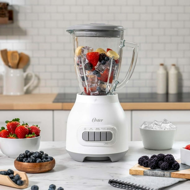 Oster Easy-to-Clean Smoothie Blender with Dishwasher-Safe Glass Jar 