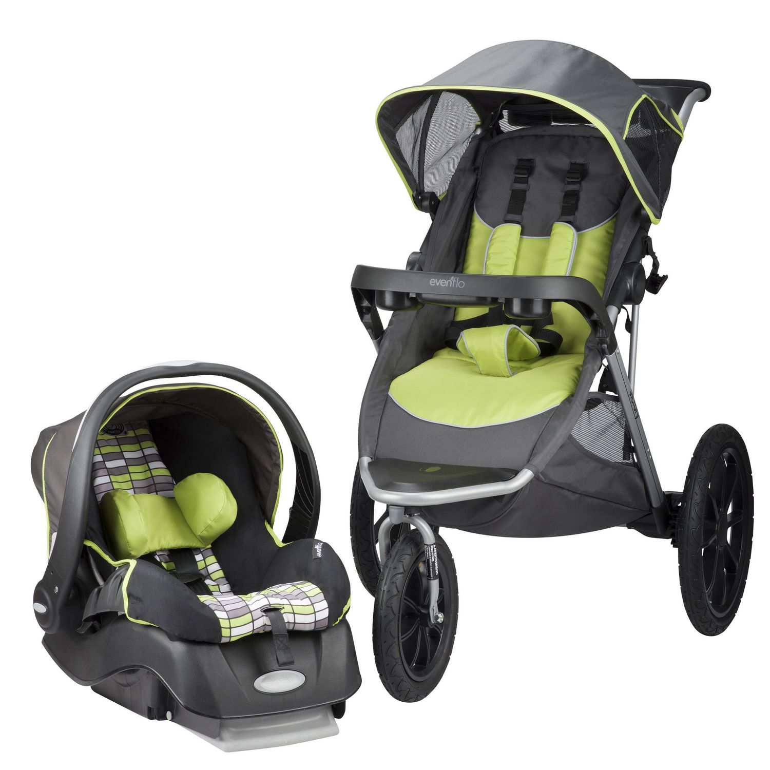 evenflo victory plus jogging stroller with litemax infant car seat