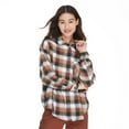 thumbnail image 1 of No Boundaries Women's Oversized Flannel Shirt, 1 of 6