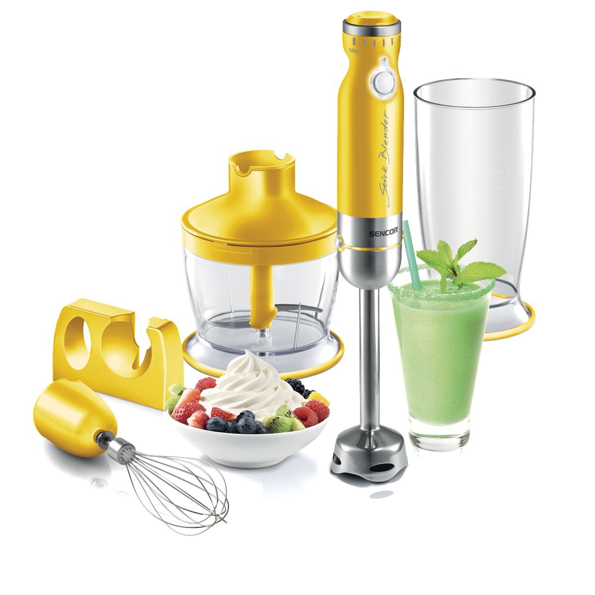 Sencor SHB4366YL Stick Hand Blender Set Yellow Walmart Canada