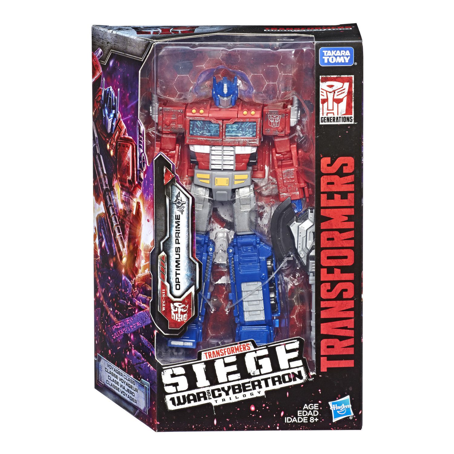 Transformers Generations War for Cybertron: Siege Voyager Class Optimus  Prime Action Figure