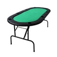thumbnail image 1 of Ovalyon Folding Poker Table, 1 of 3