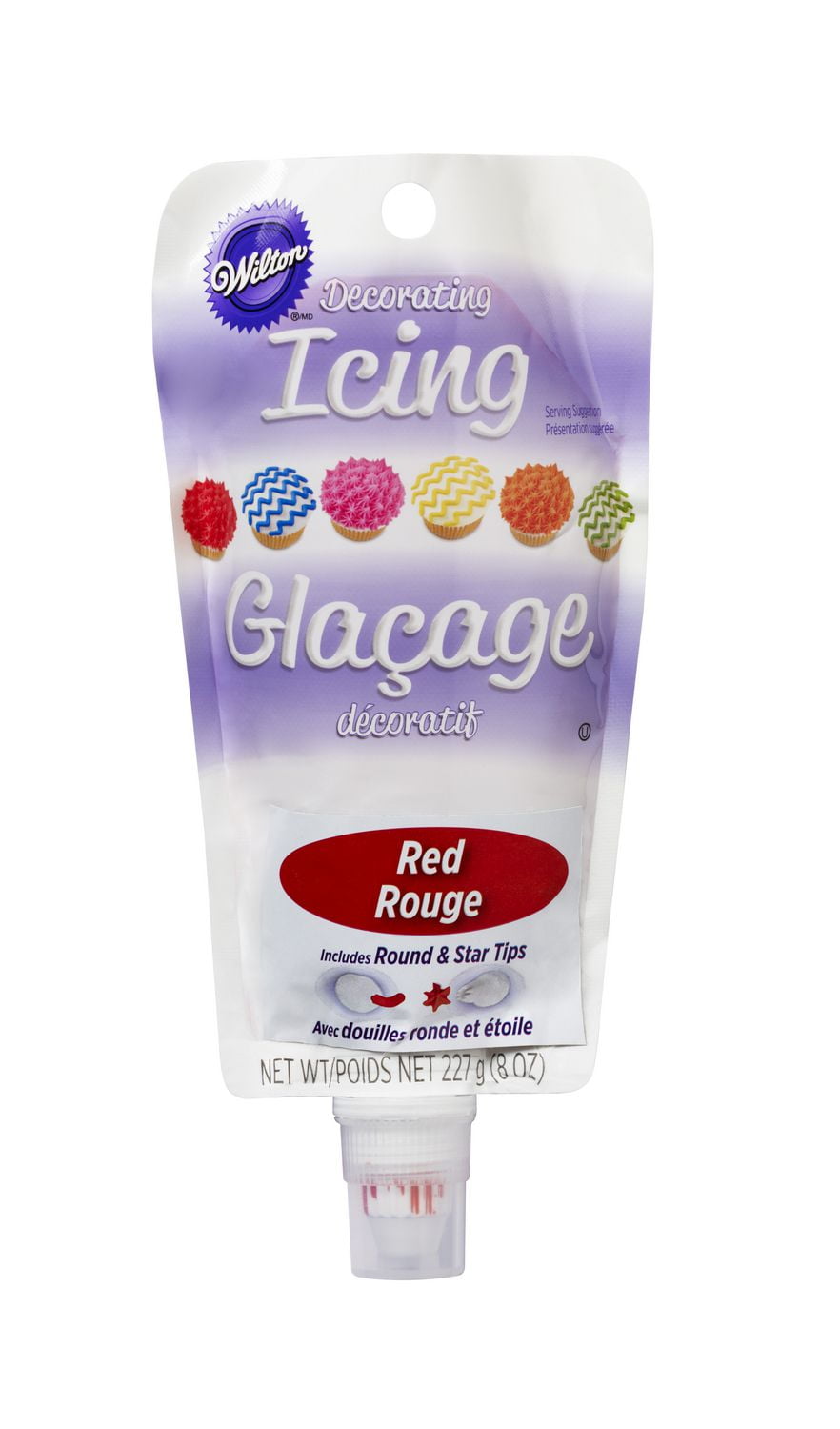 Wilton Red 8oz Icing Pouch with Tips Walmart Canada