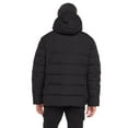 thumbnail image 3 of Dark Black Men's Hooded Puffer Jacket, 3 of 6