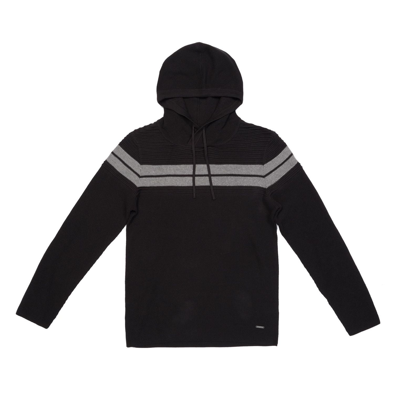 Chandail manches longues à capuchon Dark Black