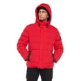 thumbnail image 4 of Dark Black Men's Hooded Puffer Jacket, 4 of 6