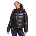 thumbnail image 1 of No Boundaries Women's Cropped Puffer Jacket, 1 of 6