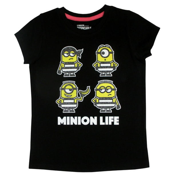T-shirt à manches courtes de Minion Life pour filles