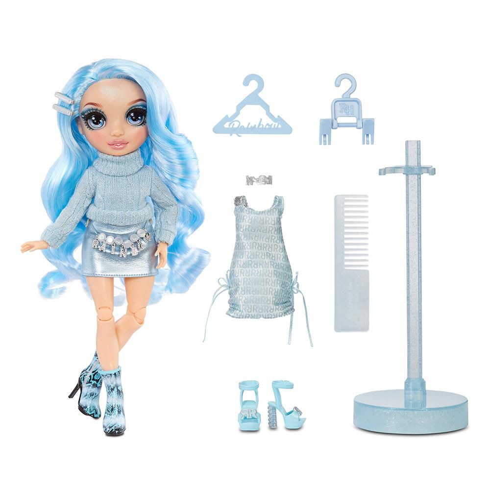 MGA Rainbow high gabriella icely - ice (bleu clair) poupée de mode