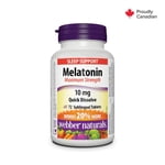 Webber Naturals® Melatonin Maximum Force Dissoudre rapidement, 10 mg