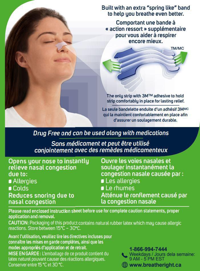 Breathe Right Nasal Strips Clear, Extra Strong | Instantly relieves nasal  congestion | Drug Free