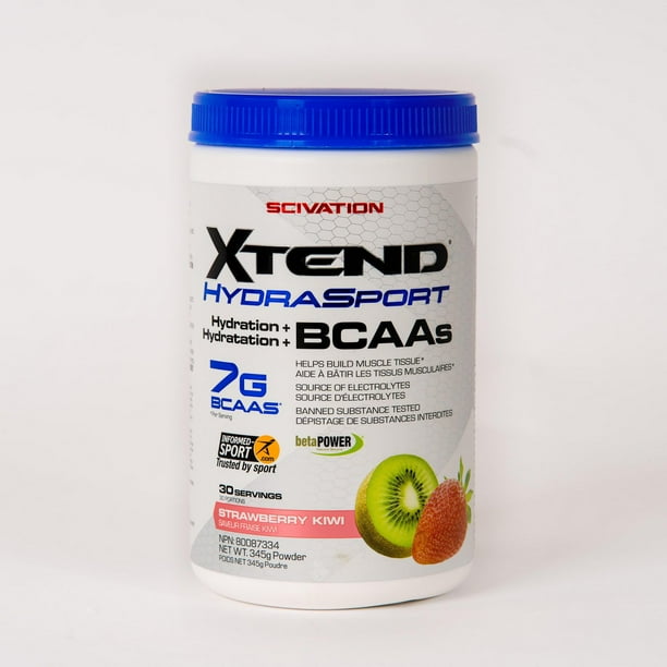 Xtend HydraSport Hydration + BCAAs Kiwi Strawberry 30 Servings Walmart.ca