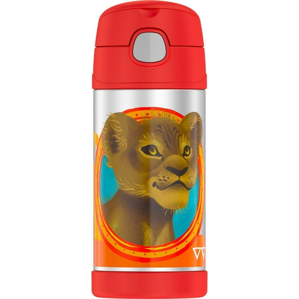 Bouteille avec paille FUNtainer à isolation sous vide, 355 ml, Lion King