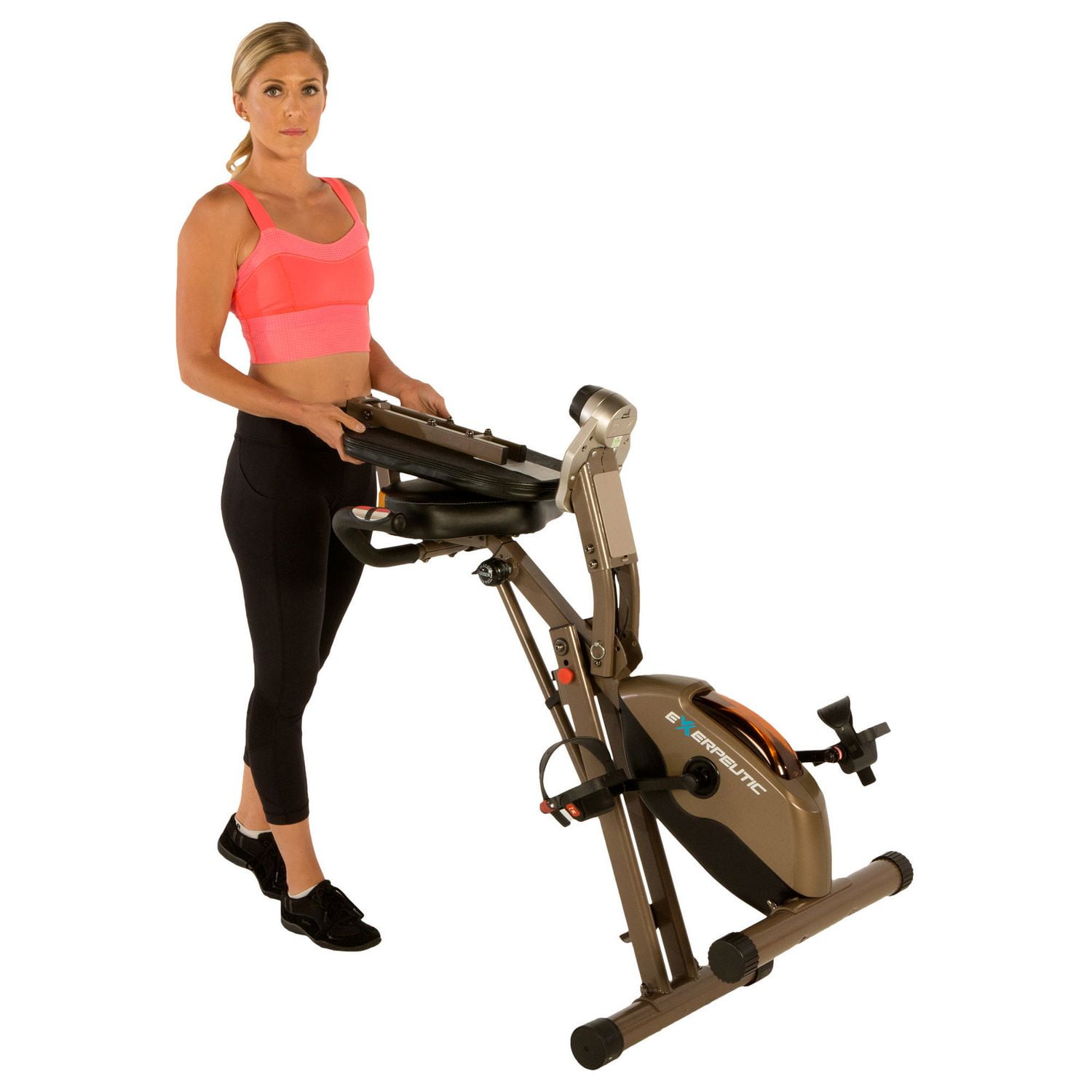 Exerpeutic gold 525xlr folding recumbent exercise shop bike