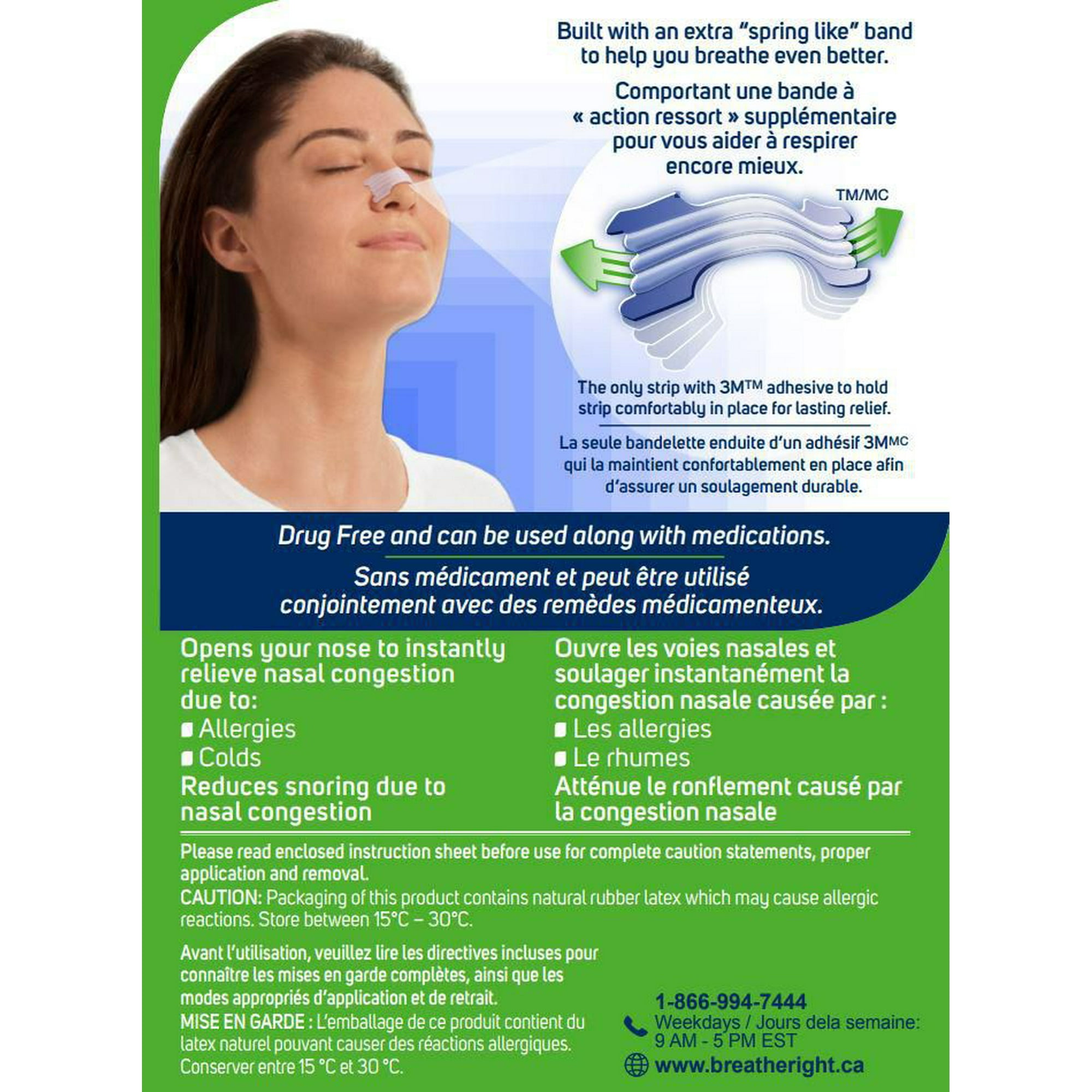 Breathe Right Extra Clear Drug-Free Nasal Strips for Nasal