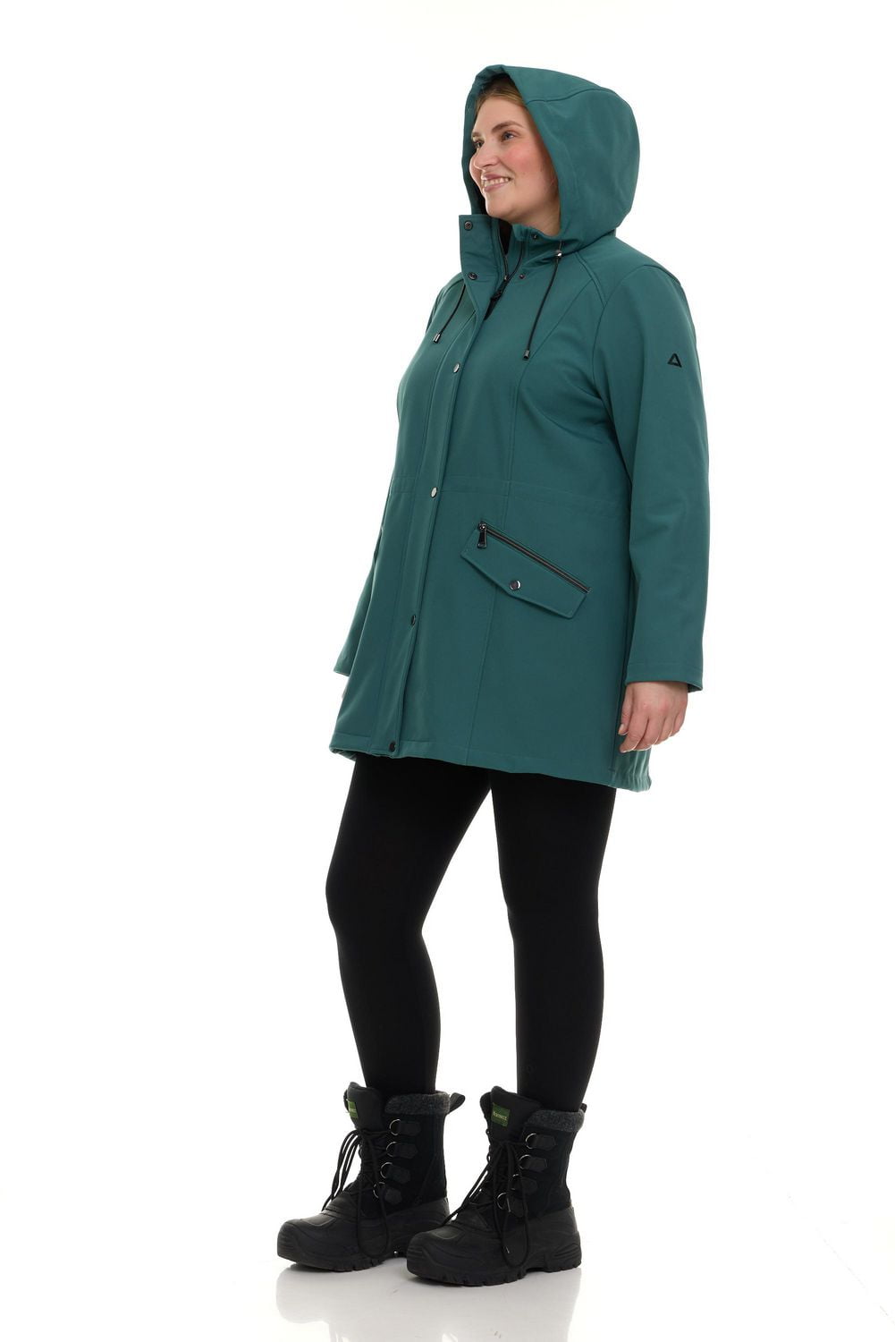 Anorak à capuche en softshell Plus Tec-One pour femmes 1X-4X