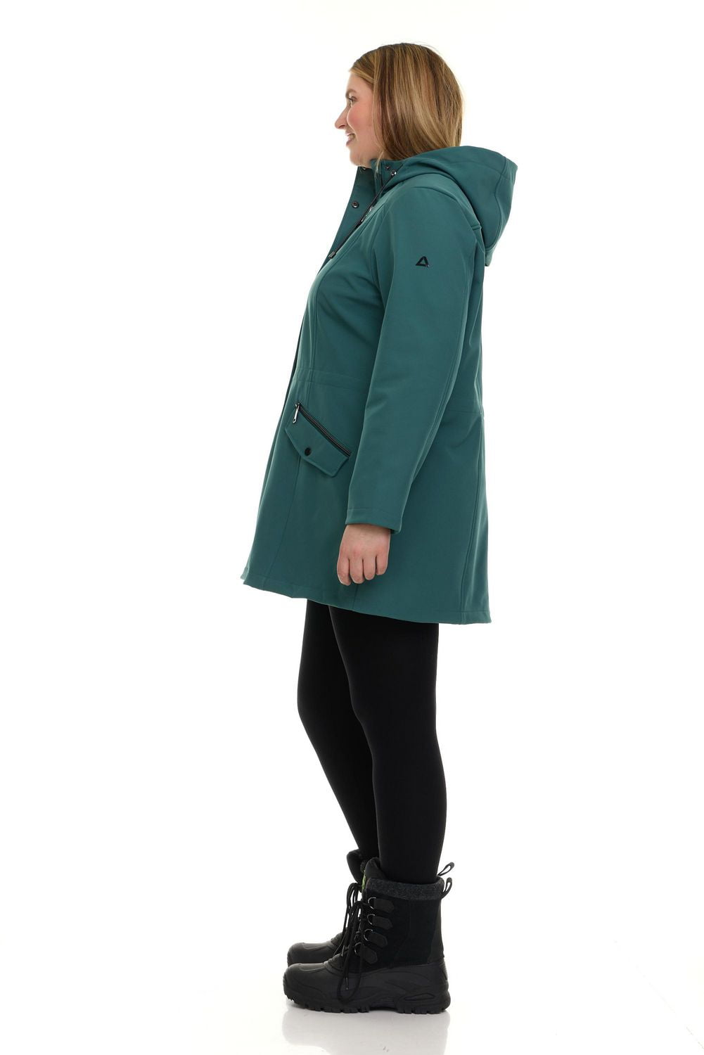 Anorak à capuche en softshell Plus Tec-One pour femmes 1X-4X