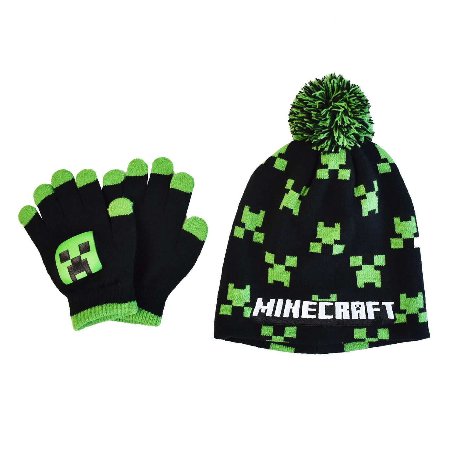 Boys Minecraft 2 Piece Creeper Face Toss Set