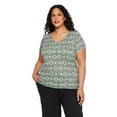 thumbnail image 1 of George Women's Plus V-Neckline Tee, 1 of 6
