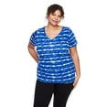 thumbnail image 1 of George Women's Plus V-Neckline Tee, 1 of 6