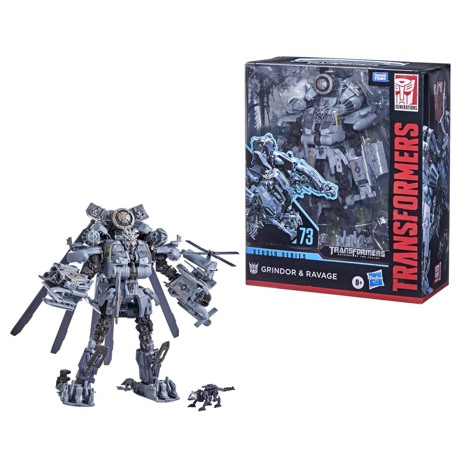 Transformers Toys Studio Series 73 Leader Class Transformers: Revenge of  the Fallen Grindor and Ravage Action Figure - Kids Ages 8 and Up, 8.5-inch