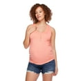 thumbnail image 2 of Paisley Sky Maternity Snap Henley Tank, 2 of 6