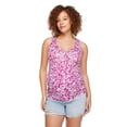 thumbnail image 2 of Paisley Sky Maternity Snap Henley Tank, 2 of 6