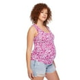 thumbnail image 3 of Paisley Sky Maternity Snap Henley Tank, 3 of 6
