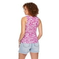 thumbnail image 4 of Paisley Sky Maternity Snap Henley Tank, 4 of 6