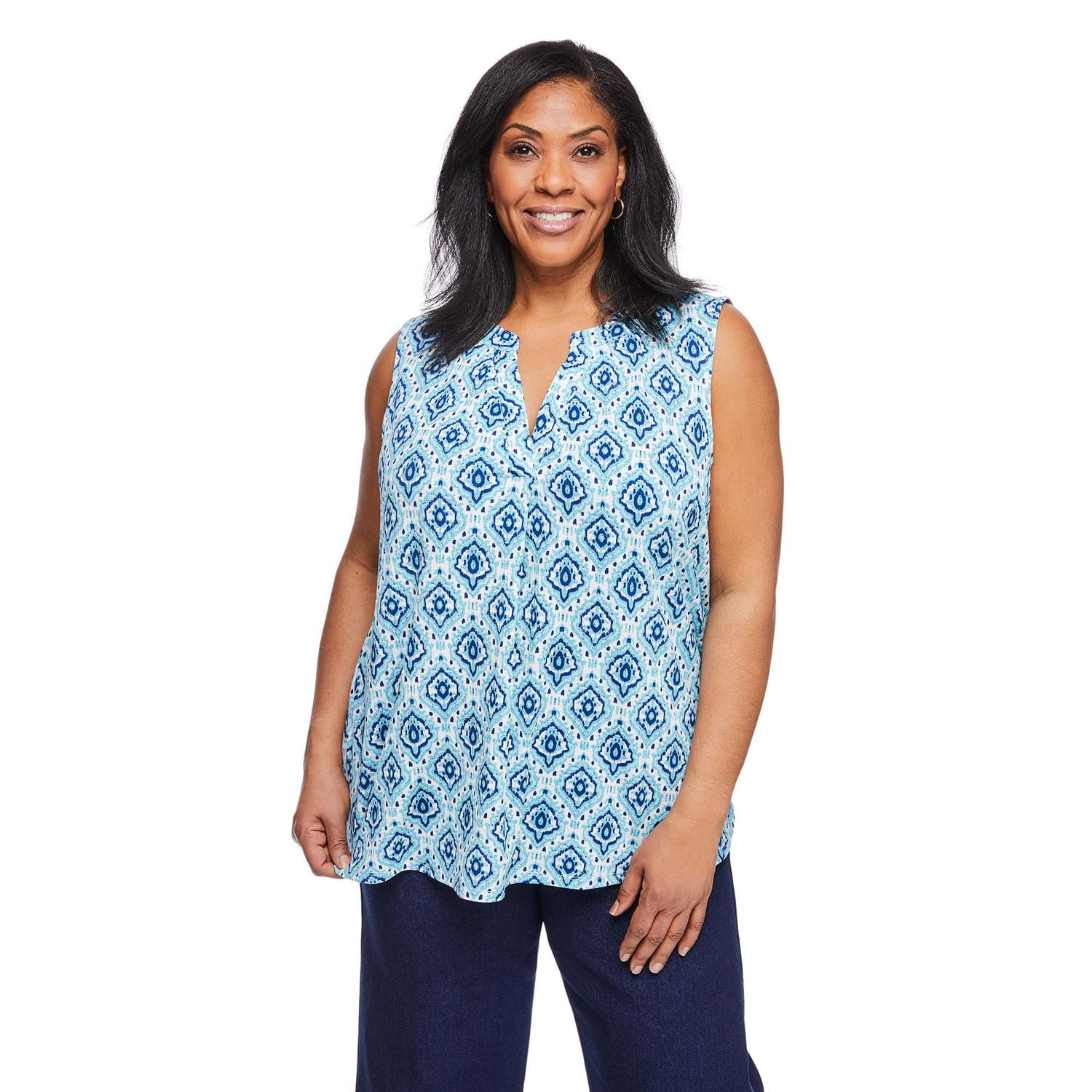 Iyla Women's Plus Crinkle Top