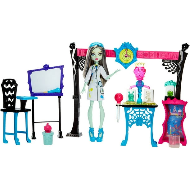 Coffret de jeu Cours de Sciences Folles avec poupée de Monster High