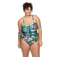thumbnail image 1 of George Women's Plus Ruched Tankini, 1 of 6