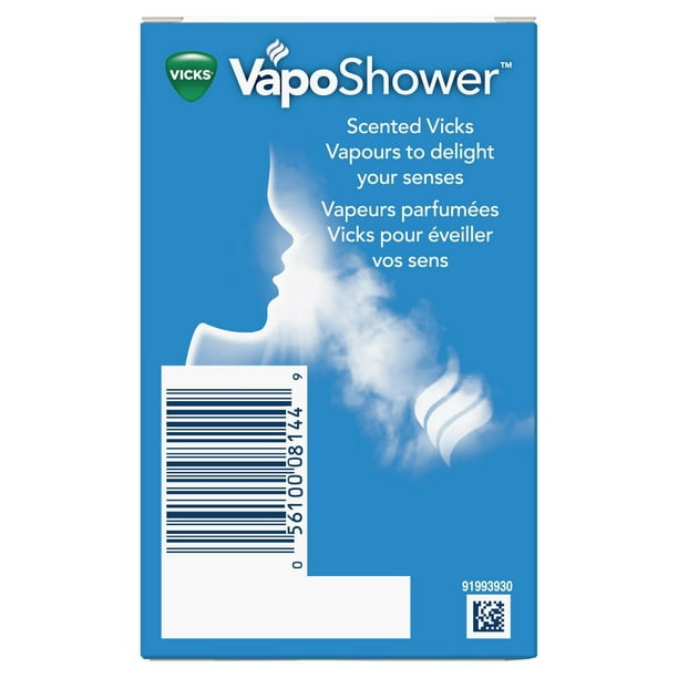 Vicks VapoShower, comprimé pour la douche, bombe pour la douche, vapeurs  aromathérapeutiques, eucalyptus et menthol, vapeur parfumée Vicks  3 unités   